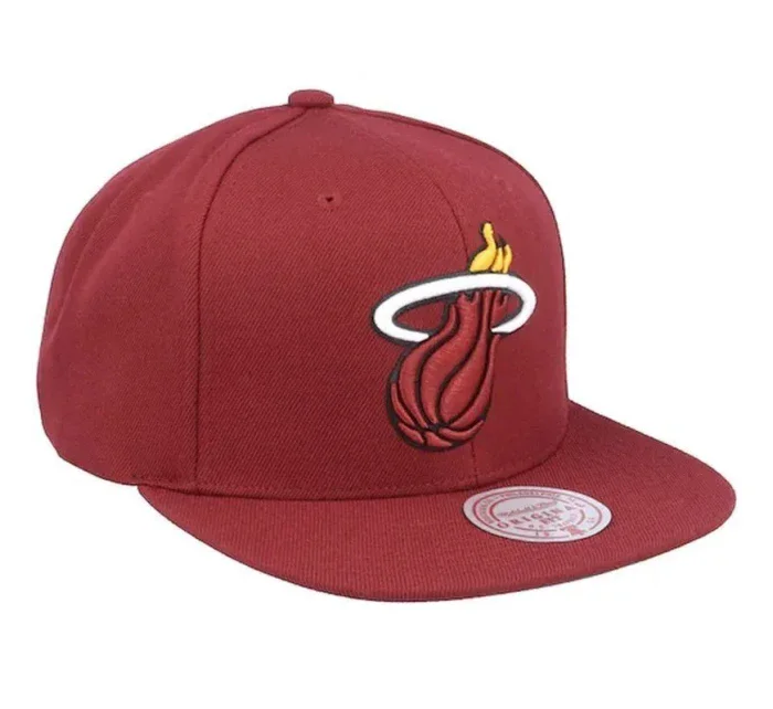Mitchell & Ness NBA Miami Heat Top Spot Snapback Hwc Heat Cap HHSS3256-MHEYYPPPMARO Mitchell & Ness NBA Miami Heat Top Spot Snapback Hwc Heat Cap HHSS3256-MHEYYPPPMARO