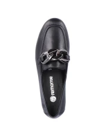 Remonte W RKR645 čierna kožená pohodlná poltopánka na retiazke Remonte W RKR645 čierna kožená pohodlná poltopánka na retiazke