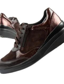 Scholl Emma Laces Dámske športové kožené hnedé dámske platformy