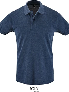 SOL'S Perfect Men Pánske polo tričko z piké 25.1134 heather denim