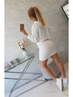 Súprava blúzky a sukne biela Súprava blúzky a sukne biela