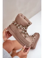 Semišové Sněhule Dámské S   Taupe model 21679986 - D.Franklin