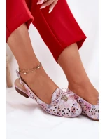 Ażurowe Baleriny Z Odkrytą Piętą Multikolor Navinnia Ażurowe Baleriny Z Odkrytą Piętą Multikolor Navinnia