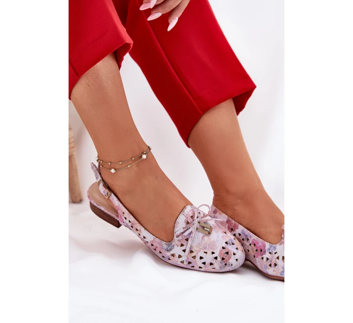 Ażurowe Baleriny Z Odkrytą Piętą Multikolor Navinnia Ażurowe Baleriny Z Odkrytą Piętą Multikolor Navinnia