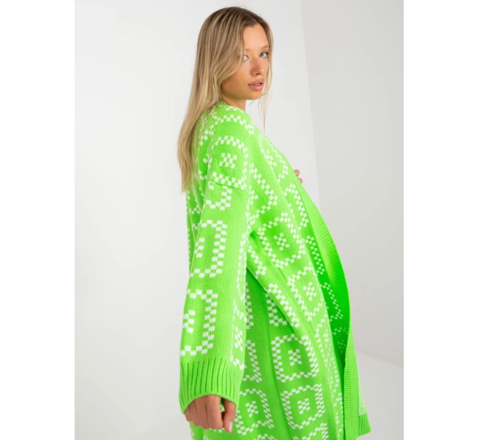 Dámsky sveter LC SW 0296 fluo zelený