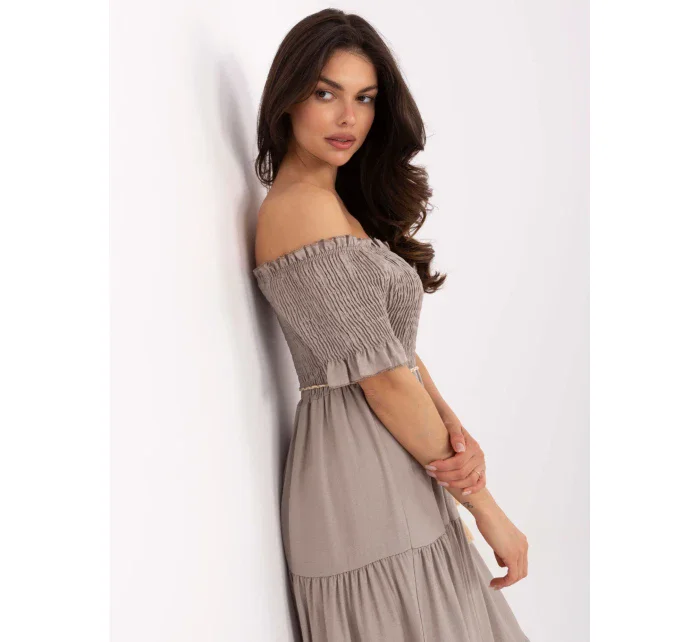 Sukienka MI SK model 21191073 ciemny bezowy - FPrice