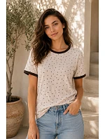 model 22180219 BLOUSE - OFF PINK