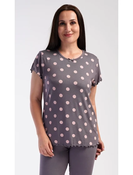 Dámské pyžamo kapri model 22407386 - Vienetta Dámské pyžamo kapri model 22407386 - Vienetta