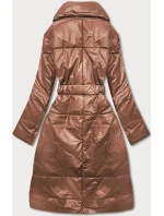Hnedá oversize bunda z ekologickej kože (AG1-J9080) Hnedá oversize bunda z ekologickej kože (AG1-J9080)