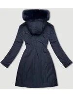 Tmavomodrá a červená obojstranná dámska prechodná bunda J Style (16M9159-215) Tmavomodrá a červená obojstranná dámska prechodná bunda J Style (16M9159-215)