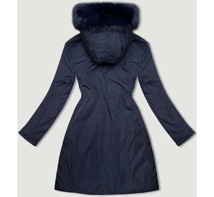 Tmavomodrá a červená obojstranná dámska prechodná bunda J Style (16M9159-215) Tmavomodrá a červená obojstranná dámska prechodná bunda J Style (16M9159-215)