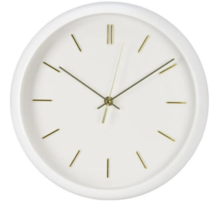 Nástenné hodiny PP 30x4,5 cm BIELEJ farby