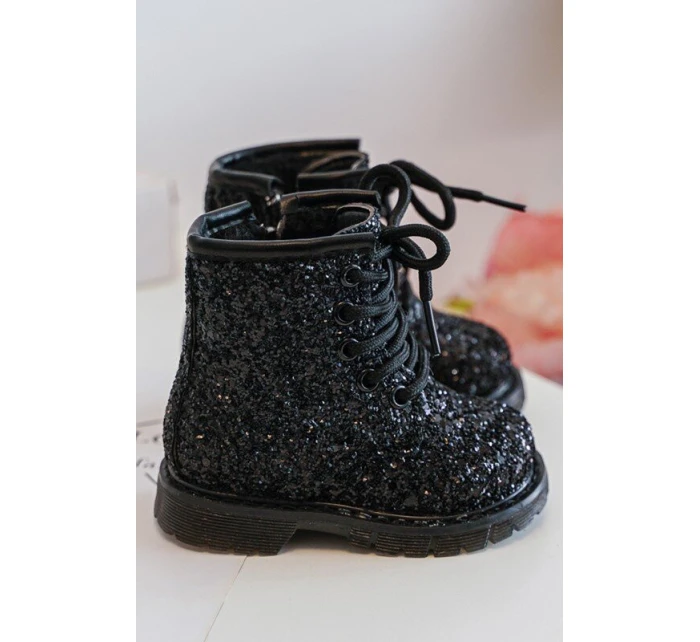 Dětské Botky Se Zipem Černé model 21636429 - Boto