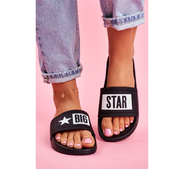 Dámske módne papuče Big Star - čierne Dámske módne papuče Big Star - čierne