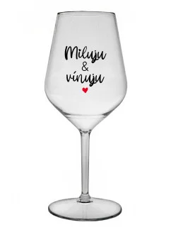 &  čirá nerozbitná sklenice na víno 470 ml model 20896428 - Giftela