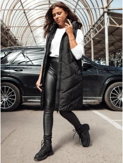 Dámská dlouhá vesta černá Dstreet model 21979998 - FashionStreet