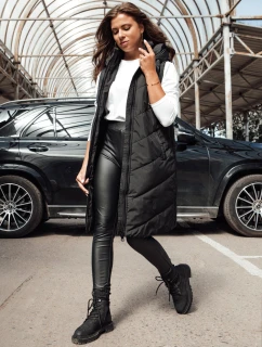 Dámská dlouhá vesta černá Dstreet model 21979998 - FashionStreet