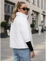 Dámská prošívaná přechodová bunda bílá Dstreet model 21995898 - FashionStreet