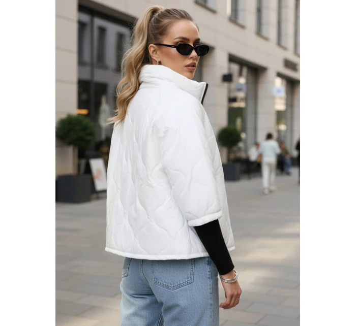Dámská prošívaná přechodová bunda bílá Dstreet model 21995898 - FashionStreet
