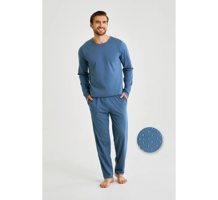 Taro Lorenzo pyžamo 3474 dĺžka/r M-2XL Z25/26 pánske Taro Lorenzo pyžamo 3474 dĺžka/r M-2XL Z25/26 pánske