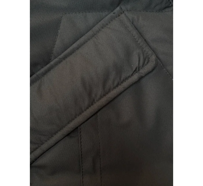 Oboustranná péřová dámská vesta v army barvě model 18823004 - J.STYLE Oboustranná péřová dámská vesta v army barvě model 18823004 - J.STYLE