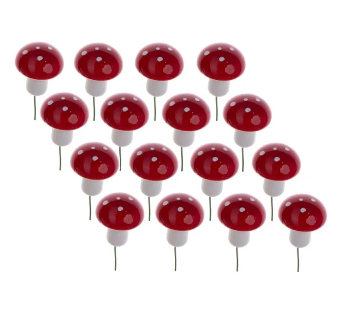 DEKORATÍVNA FIGÚRKA MUCHOTRÁVKY NA DRÔTE 16KS