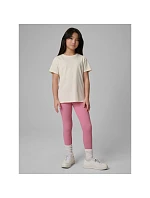 Dievčenské jednofarebné tričko 4F 4FJRSS26TTSHF3554-12S deti