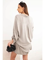 Dámska viskózna košeľa s gombíkmi a voľné fango šortky