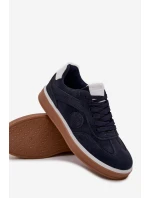 Sneakersy Męskie Niskie Big Star SS174021 HI-POLY SYSTEM Granatowe