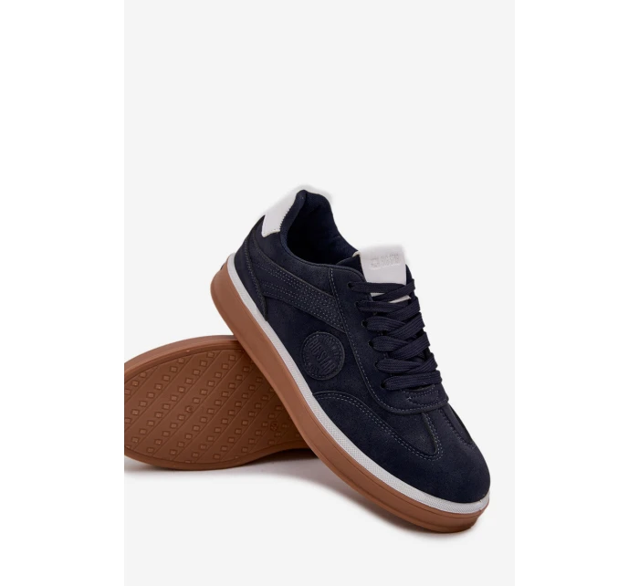 Sneakersy Męskie Niskie Big Star SS174021 HI-POLY SYSTEM Granatowe