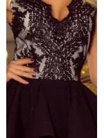 Dámske šaty krajkové 200-3-XL - Čierne