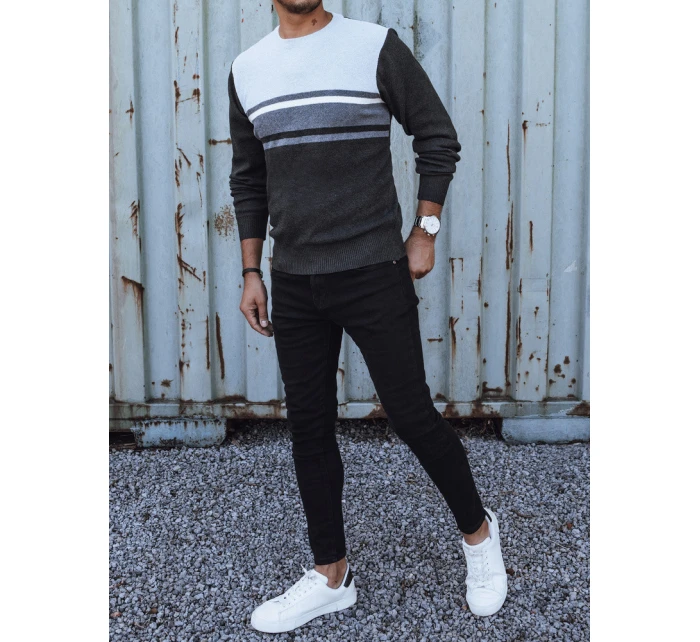 Pánsky sivý sveter FashionStreet WX2204