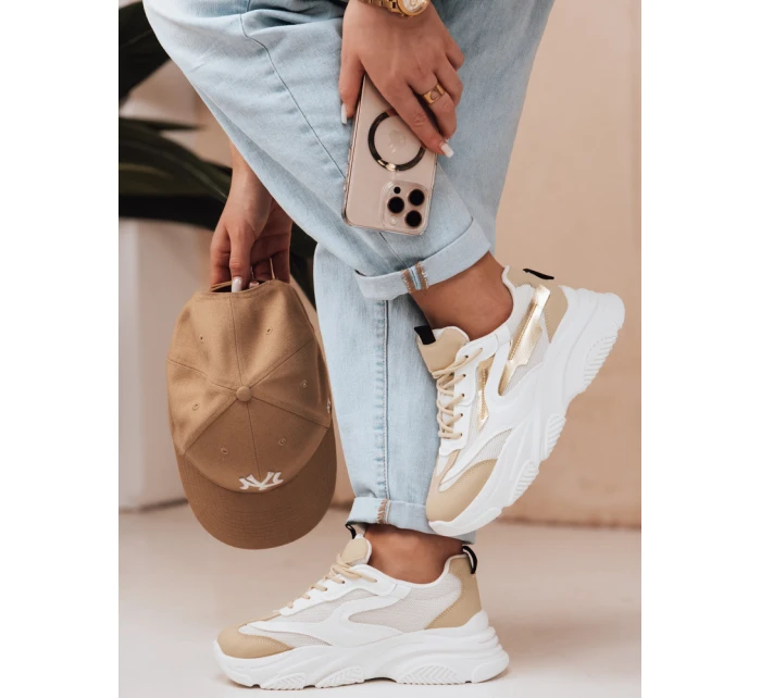 Dámské sportovní tenisky gold Dstreet model 21983200 - FashionStreet