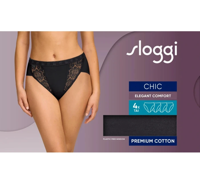 sloggi Chic Tai 4P - BLACK - SLOGGI BLACK - SLOGGI