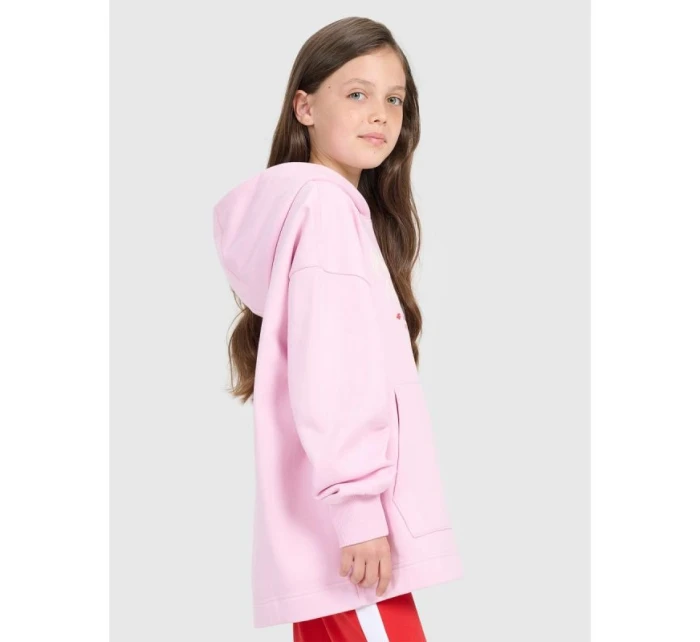 Dievčenská oversize mikina s kapucňou 4F 4FJRAW25TSWSF2429-56S