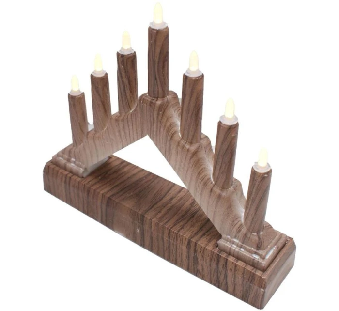 ADVENT CHURCH 15.5x3.2x13.5CM 7 LED napájaných batériami detské