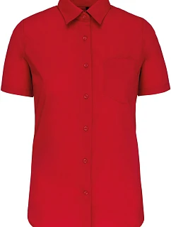 Kariban K 548 Popelínová blúzka „Judith“ s krátkymi rukávmi 20.K548 classic red