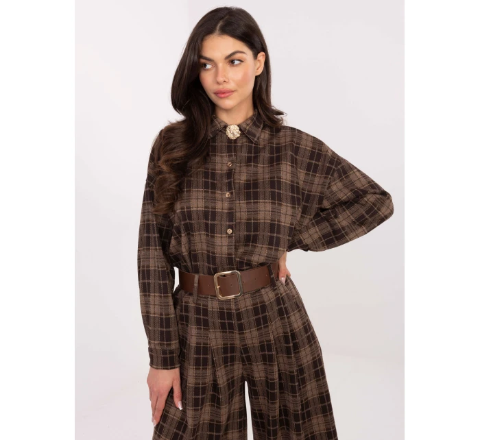 Košeľa IT KS 21638.02 hnedá Košeľa IT KS 21638.02 hnedá