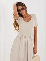 Sukienka MI SK model 22128347 beżowy - FPrice