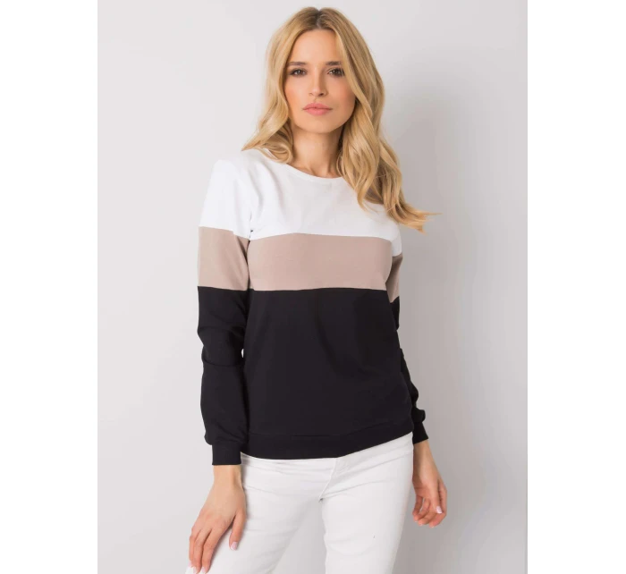 Blúzka RV BL 5787.15X čierna a béžová