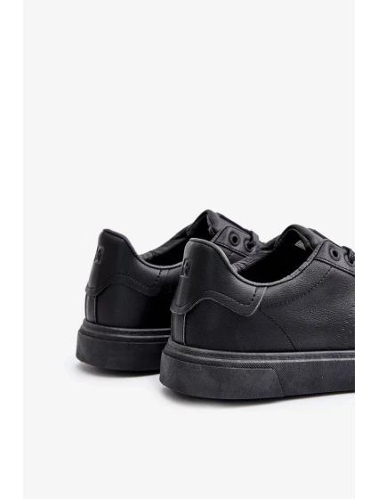 Pánske kožené tenisky ECO Big Star - čierne