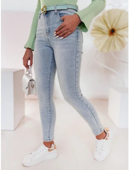 Dámské džínové úzké kalhoty v  modrá Dstreet model 21985491 - FashionStreet