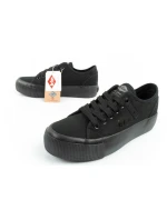Lee Cooper Dámske športové tenisky Textilná platforma Black Women's