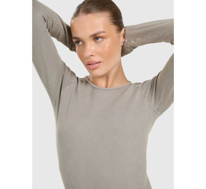 Dámske rýchloschnúce slim tričko na jogu a pilates s dlhým rukávom 4F 4FWAW25TFLOF429-41A dámske Dámske rýchloschnúce slim tričko na jogu a pilates s dlhým rukávom 4F 4FWAW25TFLOF429-41A dámske