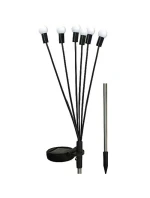 SOLÁRNA LAMPA TANCUJÚCA VO VETRE BIELE GULE 6 LED 72CM