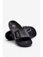 Klapki Damskie Big Star z Klamrą Czarne FF274A389