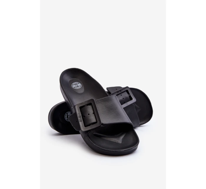 Klapki Damskie Big Star z Klamrą Czarne FF274A389