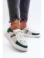 Dámské kožené tenisky D&A model 21659724 - S.Barski Dámské kožené tenisky D&A model 21659724 - S.Barski