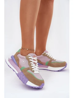 Semišové Dámské Tenisky Na Platformě Big Star model 21695289 HIPOLY SYSTEM Růžové - Big Star Shoes