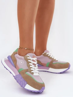 Semišové Dámské Tenisky Na Platformě Big Star model 21695289 HIPOLY SYSTEM Růžové - Big Star Shoes